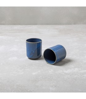 Vaso en cerámica blue brillo